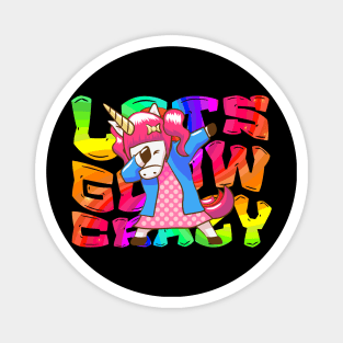 Let's Glow Crazy Unicorn Glow  crazy Party Magnet